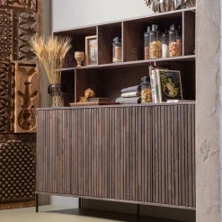 WOOOD Wandrekken & Wandkasten|Wandkast New Gravure 150 x 200cm