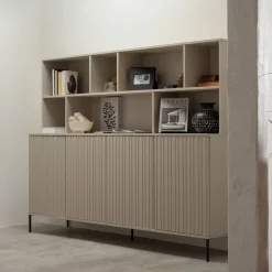 WOOOD Wandrekken & Wandkasten|Wandkast New Gravure 150 x 200cm