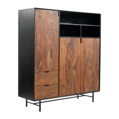 Tower Living Wandrekken & Wandkasten|Wandkast Taviano Sheesham- en mangohout, 150 x 135cm