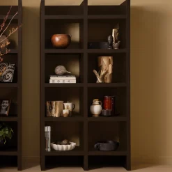 WOOOD Wandrekken & Wandkasten|Wandkast Timo MDF Donkerbruin