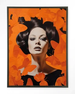 Urban Cotton Wandkleden|Wandkleed Abby in maat en frame naar keuze