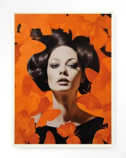 Urban Cotton Wandkleden|Wandkleed Abby in maat en frame naar keuze