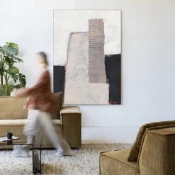 Urban Cotton Wandkleden|Wandkleed Abstract 1 in maat en frame naar keuze