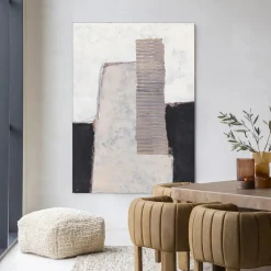 Urban Cotton Wandkleden|Wandkleed Abstract 1 in maat en frame naar keuze