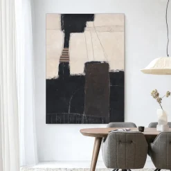 Urban Cotton Wandkleden|Wandkleed Abstract 2 in maat en frame naar keuze