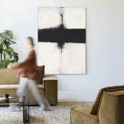 Urban Cotton Wandkleden|Wandkleed Abstract 3 in maat en frame naar keuze