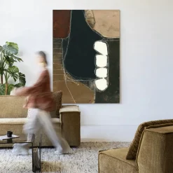 Urban Cotton Wandkleden|Wandkleed Abstract 10 in maat en frame naar keuze