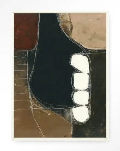 Urban Cotton Wandkleden|Wandkleed Abstract 10 in maat en frame naar keuze