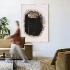 Urban Cotton Wandkleden|Wandkleed Abstract 14 in maat en frame naar keuze