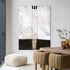 Urban Cotton Wandkleden|Wandkleed Abstract 12 in maat en frame naar keuze