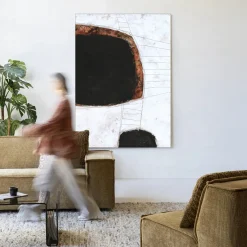 Urban Cotton Wandkleden|Wandkleed Abstract 11 in maat en frame naar keuze