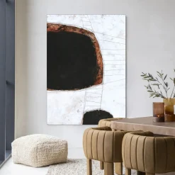 Urban Cotton Wandkleden|Wandkleed Abstract 11 in maat en frame naar keuze