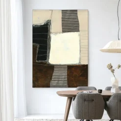 Urban Cotton Wandkleden|Wandkleed Abstract 8 in maat en frame naar keuze