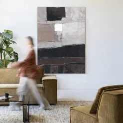 Urban Cotton Wandkleden|Wandkleed Abstract 4 in maat en frame naar keuze