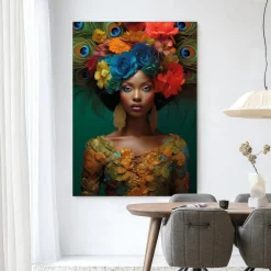 Urban Cotton Wandkleden|Wandkleed Adeola in maat en frame naar keuze