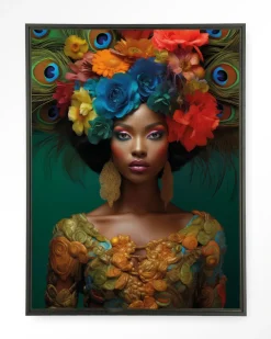 Urban Cotton Wandkleden|Wandkleed Adeola in maat en frame naar keuze