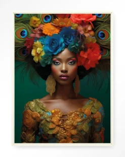 Urban Cotton Wandkleden|Wandkleed Adeola in maat en frame naar keuze