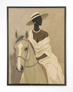 Urban Cotton Wandkleden|Wandkleed Amazone in maat en frame naar keuze