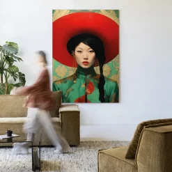 Urban Cotton Wandkleden|Wandkleed Amy in maat en frame naar keuze