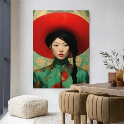 Urban Cotton Wandkleden|Wandkleed Amy in maat en frame naar keuze