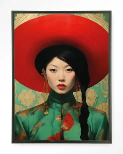 Urban Cotton Wandkleden|Wandkleed Amy in maat en frame naar keuze