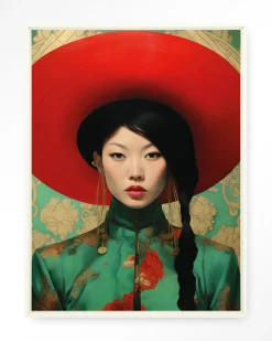 Urban Cotton Wandkleden|Wandkleed Amy in maat en frame naar keuze