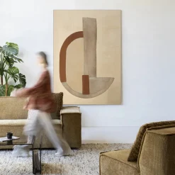 Urban Cotton Wandkleden|Wandkleed Balance Arc in maat en frame naar keuze