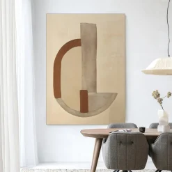 Urban Cotton Wandkleden|Wandkleed Balance Arc in maat en frame naar keuze