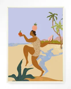 Urban Cotton Wandkleden|Wandkleed Balancing Act in maat en frame naar keuze