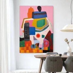 Urban Cotton Wandkleden|Wandkleed Battle Of Colour in maat en frame naar keuze