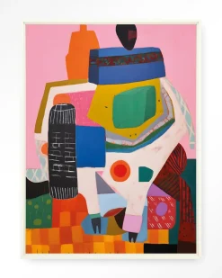 Urban Cotton Wandkleden|Wandkleed Battle Of Colour in maat en frame naar keuze