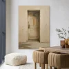 Urban Cotton Wandkleden|Wandkleed Beige Door in maat en frame naar keuze