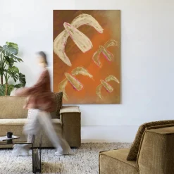 Urban Cotton Wandkleden|Wandkleed Bird Rise in maat en frame naar keuze