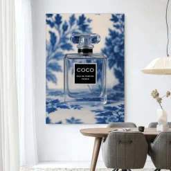 Urban Cotton Wandkleden|Wandkleed Bleu Scent in maat en frame naar keuze