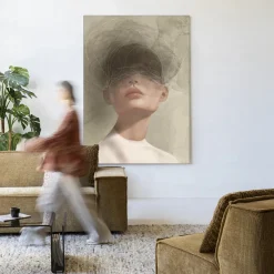 Urban Cotton Wandkleden|Wandkleed Blind Mist in maat en frame naar keuze