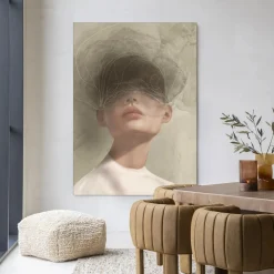 Urban Cotton Wandkleden|Wandkleed Blind Mist in maat en frame naar keuze