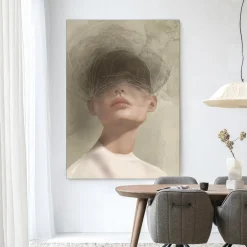 Urban Cotton Wandkleden|Wandkleed Blind Mist in maat en frame naar keuze