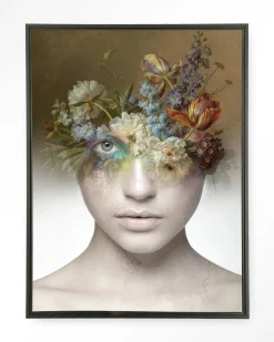 Urban Cotton Wandkleden|Wandkleed Bloom in maat en frame naar keuze