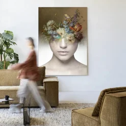 Urban Cotton Wandkleden|Wandkleed Bloom in maat en frame naar keuze