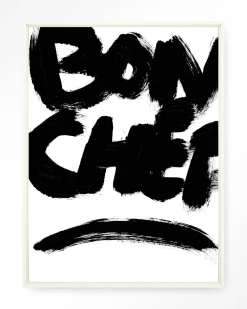 Urban Cotton Wandkleden|Wandkleed Bon Chef in maat en frame naar keuze