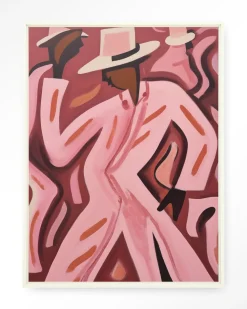 Urban Cotton Wandkleden|Wandkleed Boogie Woogie in maat en frame naar keuze