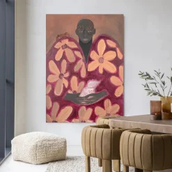 Urban Cotton Wandkleden|Wandkleed Borrowed Home in maat en frame naar keuze