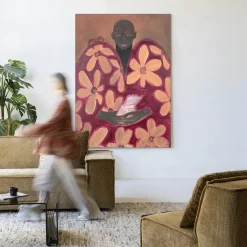 Urban Cotton Wandkleden|Wandkleed Borrowed Home in maat en frame naar keuze