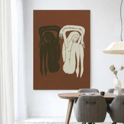 Urban Cotton Wandkleden|Wandkleed Bound Together in maat en frame naar keuze