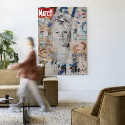 Urban Cotton Wandkleden|Wandkleed Brigitte in maat en frame naar keuze