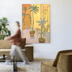 Urban Cotton Wandkleden|Wandkleed Cabo Verde in maat en frame naar keuze