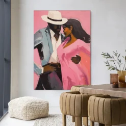 Urban Cotton Wandkleden|Wandkleed Cha Cha Cha in maat en frame naar keuze