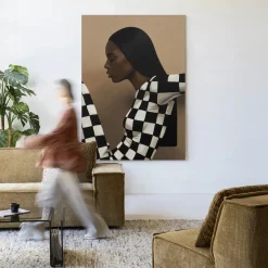 Urban Cotton Wandkleden|Wandkleed Chezzy in maat en frame naar keuze