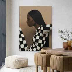 Urban Cotton Wandkleden|Wandkleed Chezzy in maat en frame naar keuze