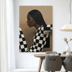 Urban Cotton Wandkleden|Wandkleed Chezzy in maat en frame naar keuze